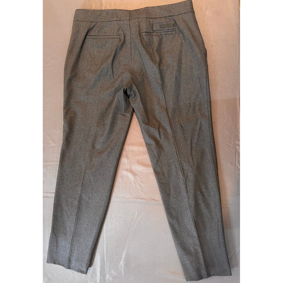 Prada Milano Women's Grey Wool Blend Tailored Cropped Dress Pants IT 46 US 10 - Picture 5 of 7